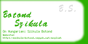 botond szikula business card